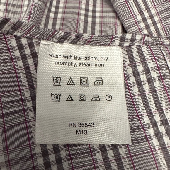 Lauren Ralph Lauren Black Label Slim Fit Performance Plaid Button Down 17.5 XL - Picture 6 of 9